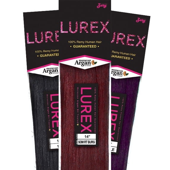 Zury Lurex 100% Premium Remi Human Hair Silky Straight, 14", 99J