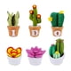 thumbnail image 2 of Pequeño de material de planta de fieltro de bricolaje, regalo de la madre, paquete de material 3D no tejido para la decoración Macarena Artesanía de plantas suculentas, 2 of 8
