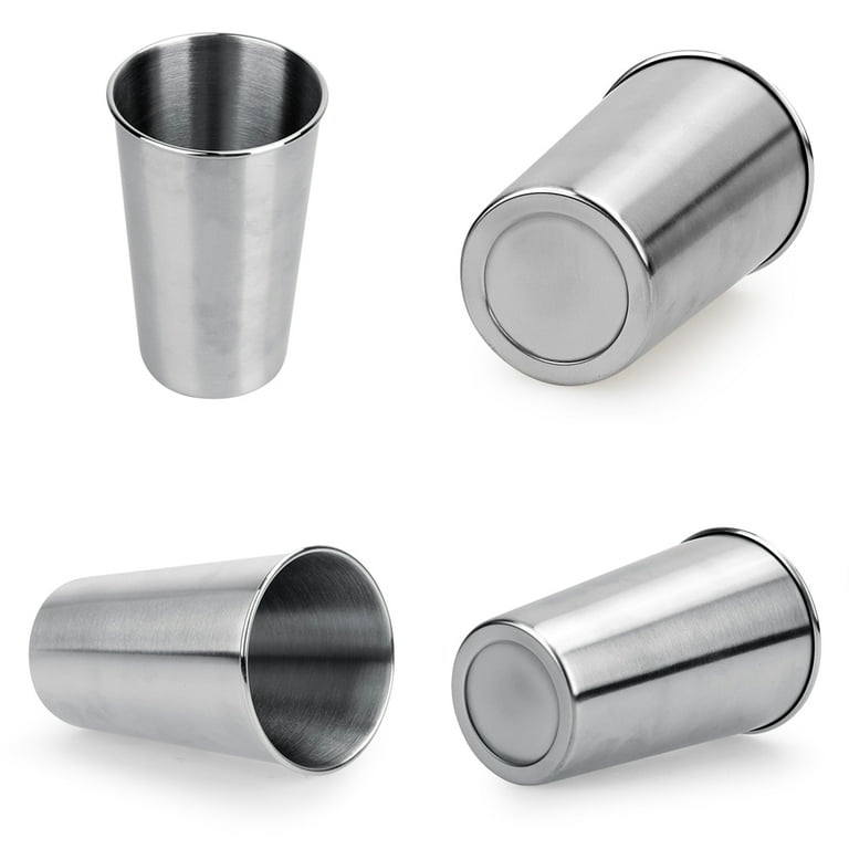 1Pcs 500ML Stainless Steel Cups 16oz Tumbler Pint Glasses Metal