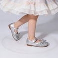 thumbnail image 2 of Toddler Flower Girl Dress Shoes - Girl Ballet Flats Party School Shoes Wedding, 2 of 9