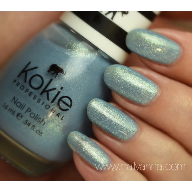 Kokie Professional Salon Quality Glitter Nail Polish Fairy Dust Blue 0 54 Fl Oz Walmart Com Walmart Com
