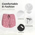 thumbnail image 6 of Fotbe Red Flowers Womens High Waist Running Shorts Athletic Workout Quick Dry Shorts for Women with Pockets Gym Yoga Summer Shorts-Small, 6 of 9