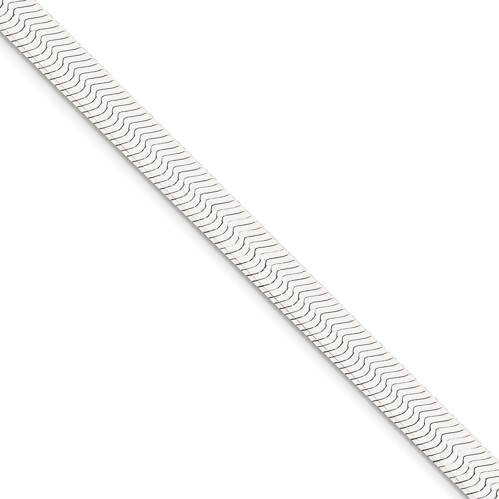 Solid 925 Sterling Silver 5.25mm Magic Herringbone Chain Necklace with Secure Lobster Lock Clasp