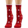 thumbnail image 2 of JeashCHAT Women Cute Christmas Vintage Printing Thicker Socks Long Sock Comfortable Socks, 2 of 4