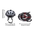 thumbnail image 5 of Mountain Bike Helmet, Lightweight Bicycle Helmet with Visor, One Piece Molding Mountain Bike and Road Bike Helmet for Men and Women, 5 of 9