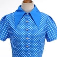thumbnail image 5 of Purcolt Women's 1950s Retro Dresses Dressy Casual Puff Short Sleeve Polka Dot Midi Dress with Bow Belted Swing Cocktail Party Evening Tea Dress, 5 of 5