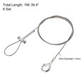 thumbnail image 2 of Unique Bargains Picture Hanging Wire Kit 1M Load 66lbs with Horizontal Fixing Screws 6Set, 2 of 4