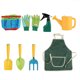 thumbnail image 1 of Juego de herramientas de jardinería 8PCS Juego de herramientas de jardín para niños Niños Niñas Juguetes de juego de jardín Bolsa de asas de jardinería Kit de herramientas de jardinería Palas Trasplan Abanopi Juego de herramientas de jardinería, 1 of 7