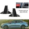 thumbnail image 4 of ALLTIMES 16PCS Pillar Post Cover Door Trim for Toyota Corolla Sedan 2020-2022, Gloss Black Polycarbonate, 4 of 7
