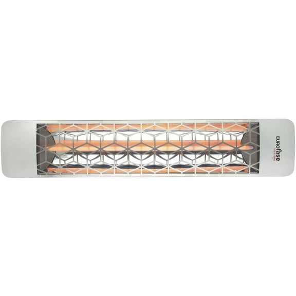 Eurofase Heating - 2000 Watt Single Element 39 Inch Electric Patio Heater-480 Voltage-Stainless Steel Finish-Stella Decorative Fascia