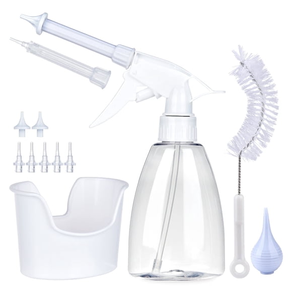 FlareMore Ear Wax Removal Kit Ear Cleaning Kit,300ml Ear Irrigation Bottle with Ear Basin Flexible Tube Portable Washer,Effective Ear Wax Removal for Adults & Kids