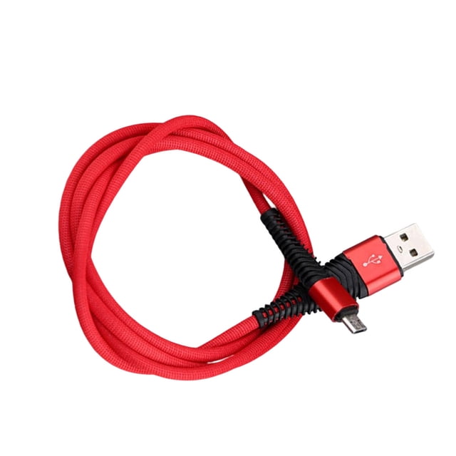 Cateissary Cable de datos de 1 m, cable de carga tejido de sirena, cable trenzado de nailon largo Micro USB para teléfono Android Teléfono y Comunicación