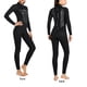 thumbnail image 3 of Yuarrent Traje de buceo Alta eficiencia A prueba de frío Cierre de cremallera Trajes de baño cómodos Traje de neopreno fácil de usar Cuello Deportes acuáticos Mujer Negro XS Yuarrent OD020689-07, 3 of 6