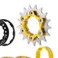thumbnail image 4 of Transemion Single 1 Speed Cassette Cog Durable Fixed Gear Conversion Set for 7-10s Hubs Gold 17T 1Set, 4 of 6