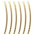 thumbnail image 3 of Curved Long Tube Beads, DIY Materials Curved Noodle Tube Beads  For DIY Crafts For Jewelry Making Gold, 3 of 8
