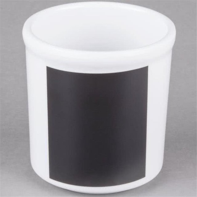 Cal Mil 1950-32-15C Melamine White Write On 32 oz Round Jar