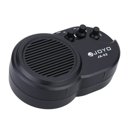 JOYO JA-02 3W Mini Electric Guitar Amp Amplifier Speaker with Volume Tone Distortion (Best Amp With Tone Controls)