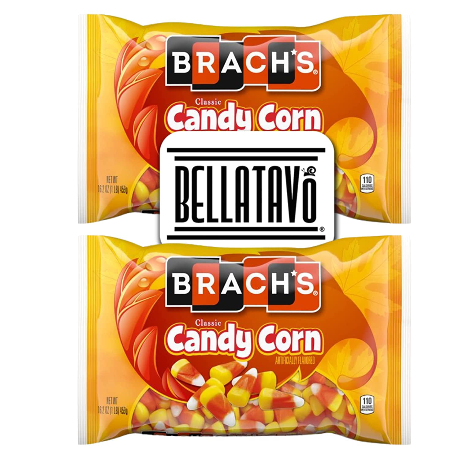 Halloween Candy Variety Pack Bundle. Includes Two-16.2 Oz Bags of Brachs  Candy Plus a BELLATAVO Fridge Magnet! One Each: Brachs Candy Corn and Brachs  Pumpkin Candy. Get Two Pounds of Halloween Candy! 