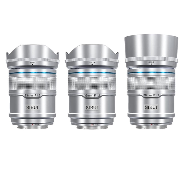 Sirui Sniper Autofocus Lens Set, F1.2 Gran Angular APS-C Camera Lens for A5 A6 A7 FX A9 ZV-E Series