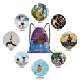 thumbnail image 6 of Honeii Capybara Bathtub Fun Print Drawstring Backpack,Drawstring Bags String Backpack Gym Cinch Sack Backpack Sport Bag Draw-Medium, 6 of 6