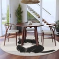 thumbnail image 3 of Round Rug 6Ft Washable Non-Slip, Cute Cats Circle Area Rugs for Living Room Bedroom, Modern Abstract Ink Painting Gray Striped Indoor Floor Mats Carpet Runner for Home Decor Aesthetic, 3 of 8
