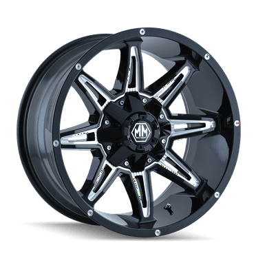 Mayhem Rampage-8090 18X9 8X180 18Et 124.1Cb Black W/Milled Spokes