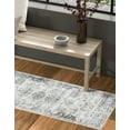 thumbnail image 4 of Unique Loom Sofia Collection Area Rug - Casino (2' x 3' 11" Runner Gray/Beige), 4 of 9