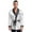 White, variant on TiaoBug Mens Satin Smoking Robe Nightwear Pajamas Long Sleeve Kimono Bathrobe with Belt Gray M