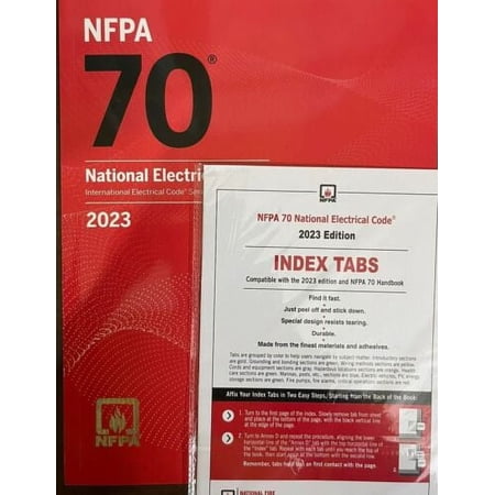 NEC 2023 Edition Code Book National Electrical Code AND INDEX TAB USA ITEMS, New