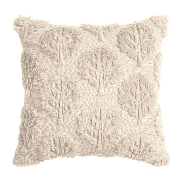 Textured Leaf Pattern Decorative Pillow Cover for Sofa Couch Bed Living Room Seasonal Home Soft Throw Pillowcase for Indoor Use