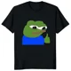 thumbnail image 3 of Camisa con estampado de rana de Pepe the Frog, divertida camiseta unisex, informal y elegante, 3 of 5