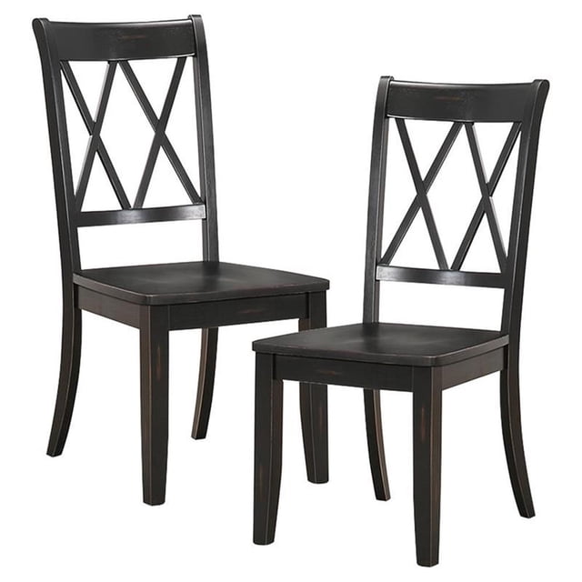 Lexicon Janina Contemporary Wood Dining Room Side Chair, Brown (Set of 2)