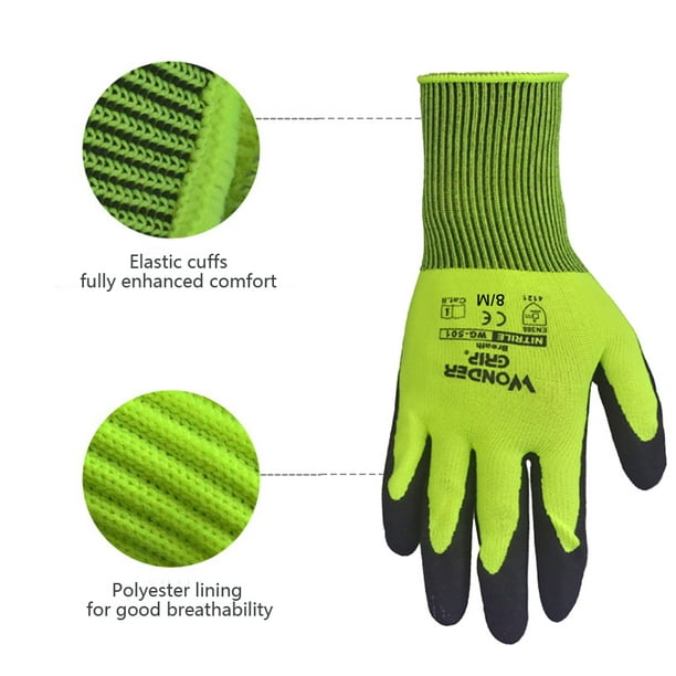 Working Gloves for Women and Men. Foam Rubber Garden Glove