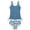 Sky Blue, variant on Girls Two Piece Tankini Swimsuit Solid Cutout Strap Side Drawstring Ruched Top Tree Print Bikini Summer Pool Beach Bathing Suit,13-14 Years