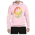thumbnail image 2 of Wild Bobby, Tropical Palm Trees Silhouettes with Sunset | Mens Pop Culture Hooded Sweatshirt Graphic Hoodie, Light Pink, Medium, 2 of 4