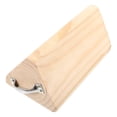 thumbnail image 1 of AURARMLET Wheel Chocks for RV Secure Parking Light Yellow Wood Triangular Vehicle Safety 1Set, 1 of 4