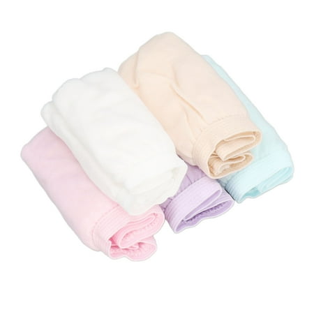 

Cotton Panties Women Disposable Underwear Leakage Proof Stretchy Breathable Hygienic For Backpacking For Postpartum Colorful Pure Cotton 5pcs Set M