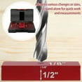 thumbnail image 1 of PENGXIANG 15Pcs Aluminum Alloy Height Gauge Block High Precision Setup Bars Portable Testing Gauge Block for Router Table Saw Woodworking Accessories, 1 of 7