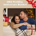 thumbnail image 3 of LHSHID Wedding Anniversary Couples Gifts Blanket Flannel Soft and Comfortable Anti static Bed Sofa Blanket 50x60in, 3 of 6
