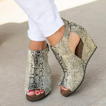 

TOWED22 Sandals For Women Womens Wedge Sandals Heels Open Toe Cork Platform Ankle Strap Slingback Summer Shoes Wedges For Women Dressy