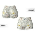 thumbnail image 5 of Kdxio Colorful Mushrooms and Plants Print Workout Shorts for Women Seamless Soft Smooth Gym Yoga Scrunch Active Shorts, 5 of 9