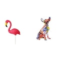 thumbnail image 1 of Estatua de estaca de jardín,Adorno de flamenco para jardín,patio,porche,Estatua de flamenco,estatuilla,escultura,exterior,playa,Figura decorativa,Estatua de perro coleccionable,decoración de, 1 of 8
