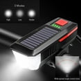 thumbnail image 5 of Bike Light Set and Horn Solar Powered USB Rechargeable 3 Mode Bicycle Headlight Taillight Combinations Front Back Light & Bell for Cycling Riding Safety Warning Rear Tail Light LED Speaker, 5 of 8