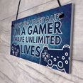 thumbnail image 3 of Placa De Madera I'M A Gamer Novedad Placa Colgante De Puerta Regalo Para Home Coffee House Bar Cateissary HA029685-00, 3 of 6