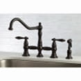 thumbnail image 3 of Kingston Brass KS3275ALBS Kitchen Faucet with Side Sprayer, Oil Rubbed Bronze, 3 of 5