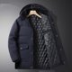 thumbnail image 5 of Puntoco Chaqueta De Invierno Para Hombre, De Color Liso, Con Manga Larga, Con Cremallera, Bolsillo, Botón Y Terciopelo Grueso, Cálida, 5 of 5