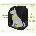 thumbnail image 2 of Mochila transportadora de mascotas Pecute expandible para gatos y perros, 8 kg, 2 of 9