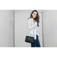 thumbnail image 4 of Ladies Trendy Shoulder Bag Wallet Cash, Card, Money Organizer Handbag with Leather Strap and Chain Strap, 4 of 9
