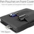 thumbnail image 2 of Funda cdrvno c/ crem. diodrio A5 YKK p/ cdrvno A5 Moleskine Cahier LUCHTTURM, impermeable, recargable, negro, 2 of 3