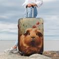 thumbnail image 6 of Picia Rose Cute Guinea Pig Luggage Protector Cover Thicken Suitcase Protector Cover Fit 18-32 Inch Luggage-Small, 6 of 9